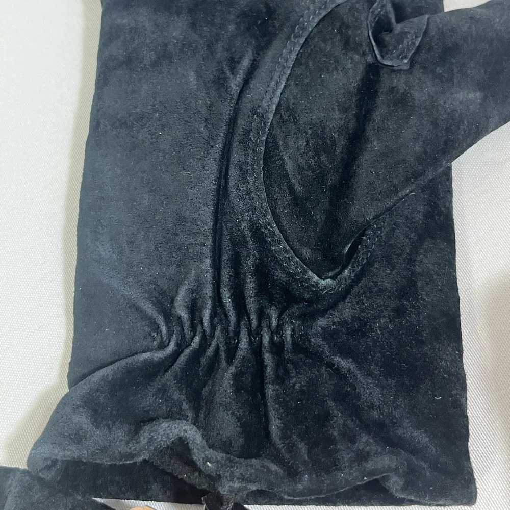 Isotoner Water Repellant Suede Leather Gloves Women’s XL Black New Vintage 2005